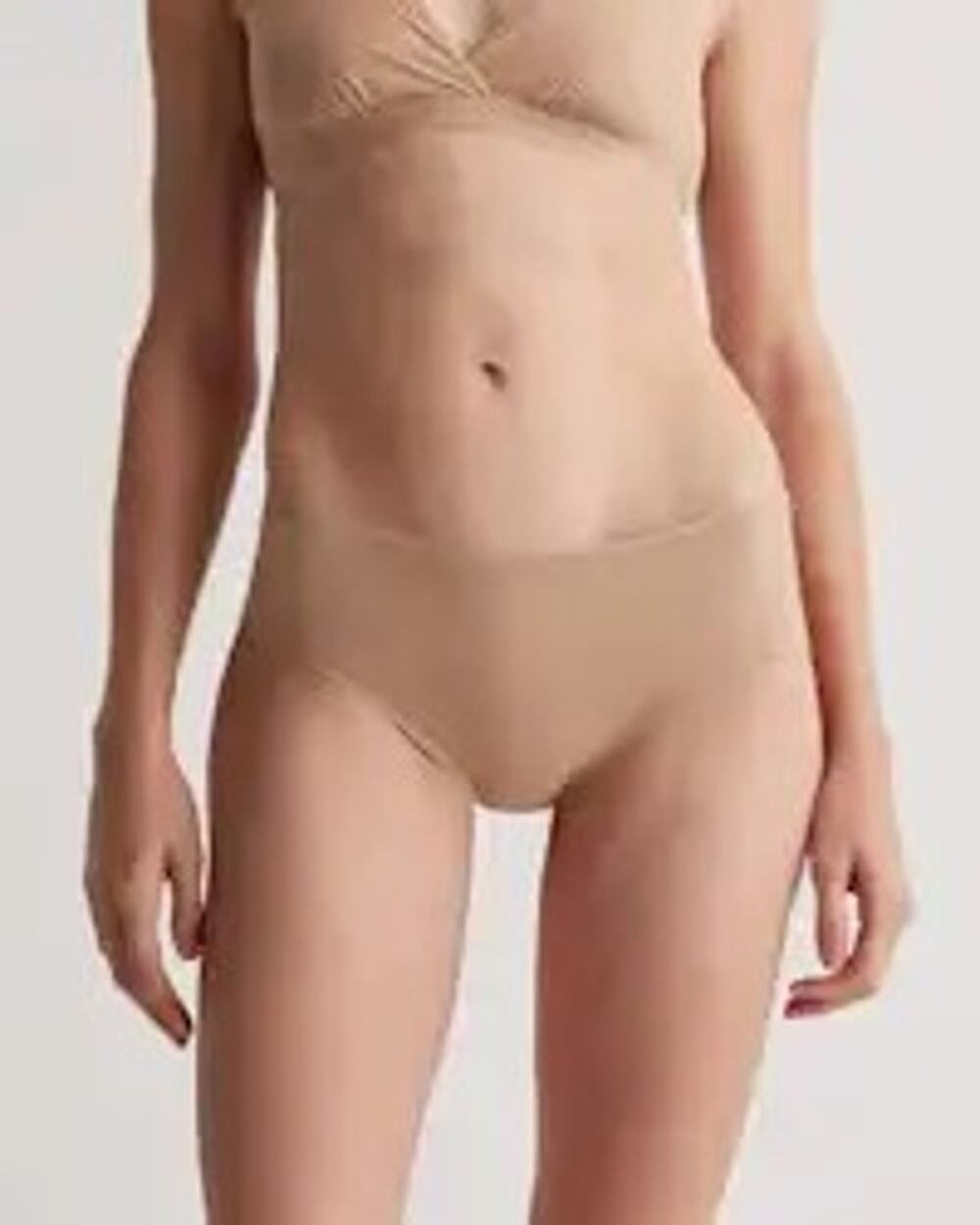 Quince Women's Second Skin Hipster Brief Panties 6-pk Beige NEW ~ Size S